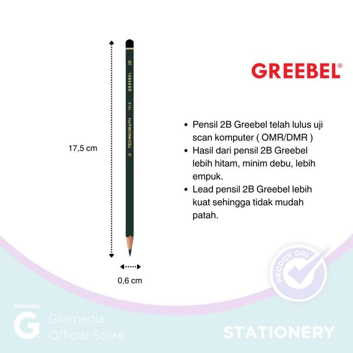 

Greebel 7018 Pencil 2B (6 Pcs/Set) Crd