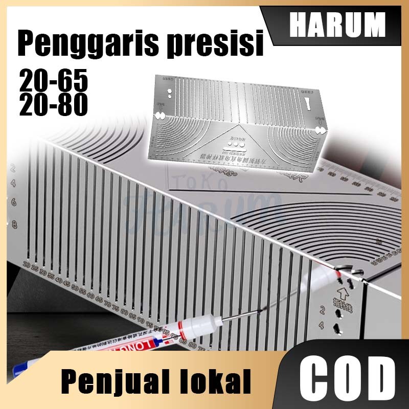 

【New Arrivals】Penggaris Bending Hollow Stainless Steel 20-65/20-80 Alat Potong Sudut Siku 90° Akurat Rapi untuk Besi