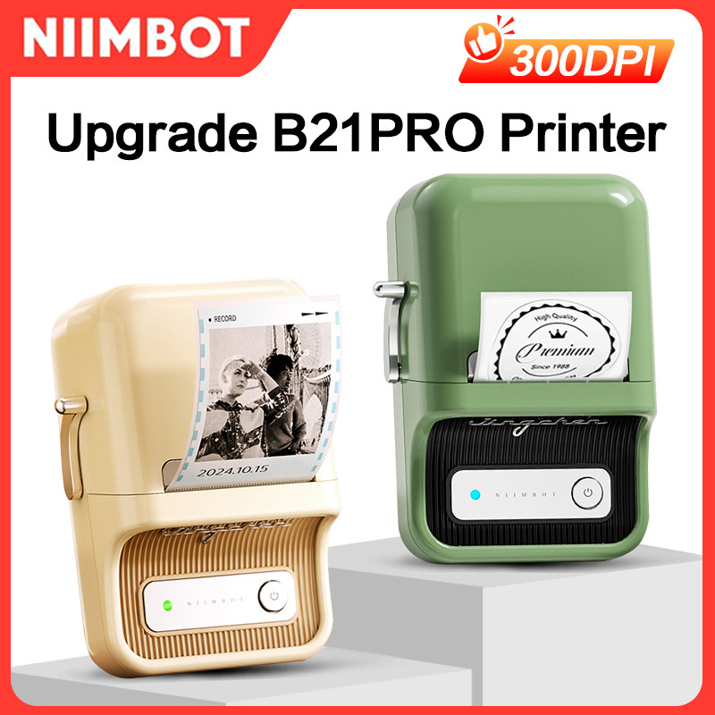 

300dpi Niimbot B21 Pro Portable Mini Printer Adhesive Label printer Print Width For Photos Receipts Business Wireless Label Make
