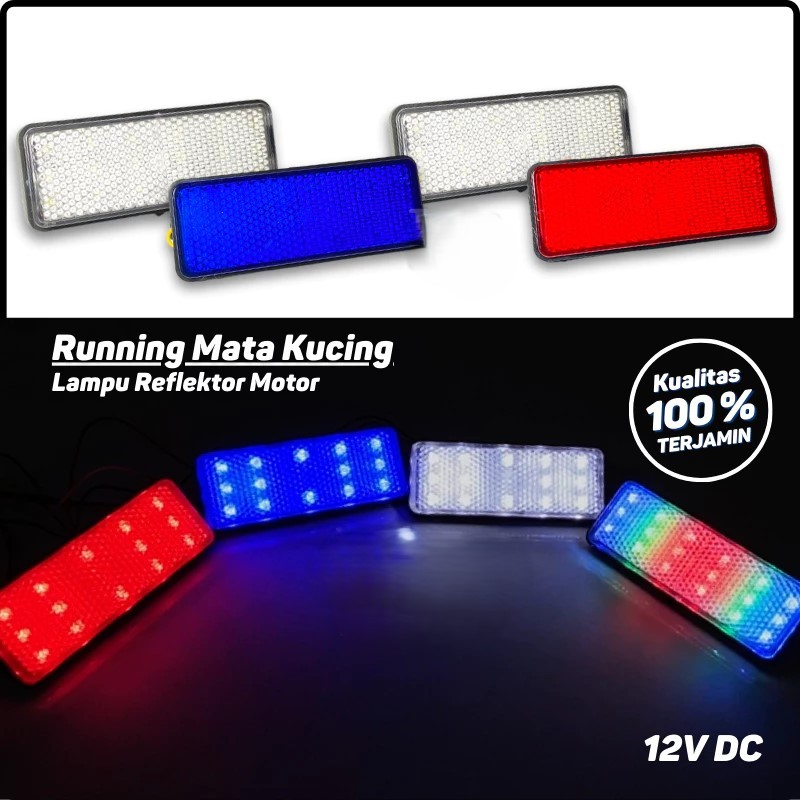 LAMPU REM LED STOP DIAM KEDIP TAMBAHAN / Lampu Mata Kucing Motor Universal NMAX AEROX VARIO BEAT MIO