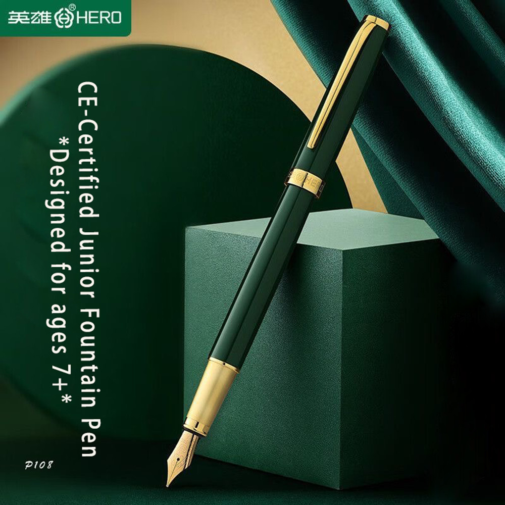 

Hero Brand Pen Colorful 0.5mm Iridium Gold Nib Student-Specific Writing Practice High Quality Stationery Pen School Supplies