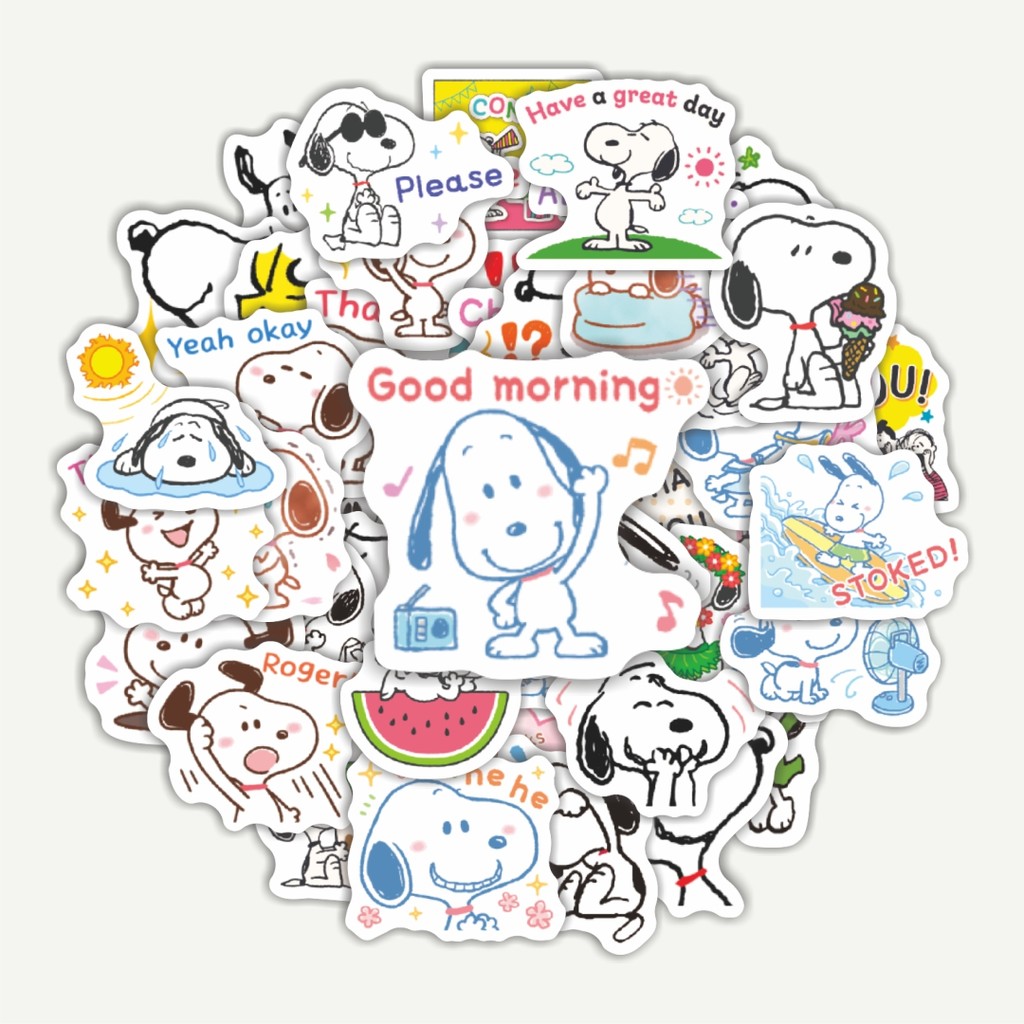 

Sticker Pack Stiker Kartun Snoopy V38 | Sticker TUMBLR | Stiker LAPTOP KOPER HELM