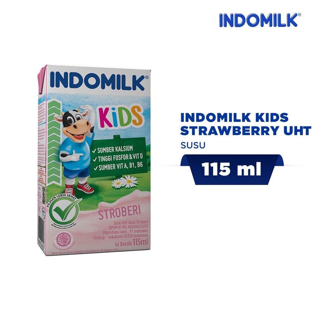 

Indomilk Kids Strawberry UHT 115 mL