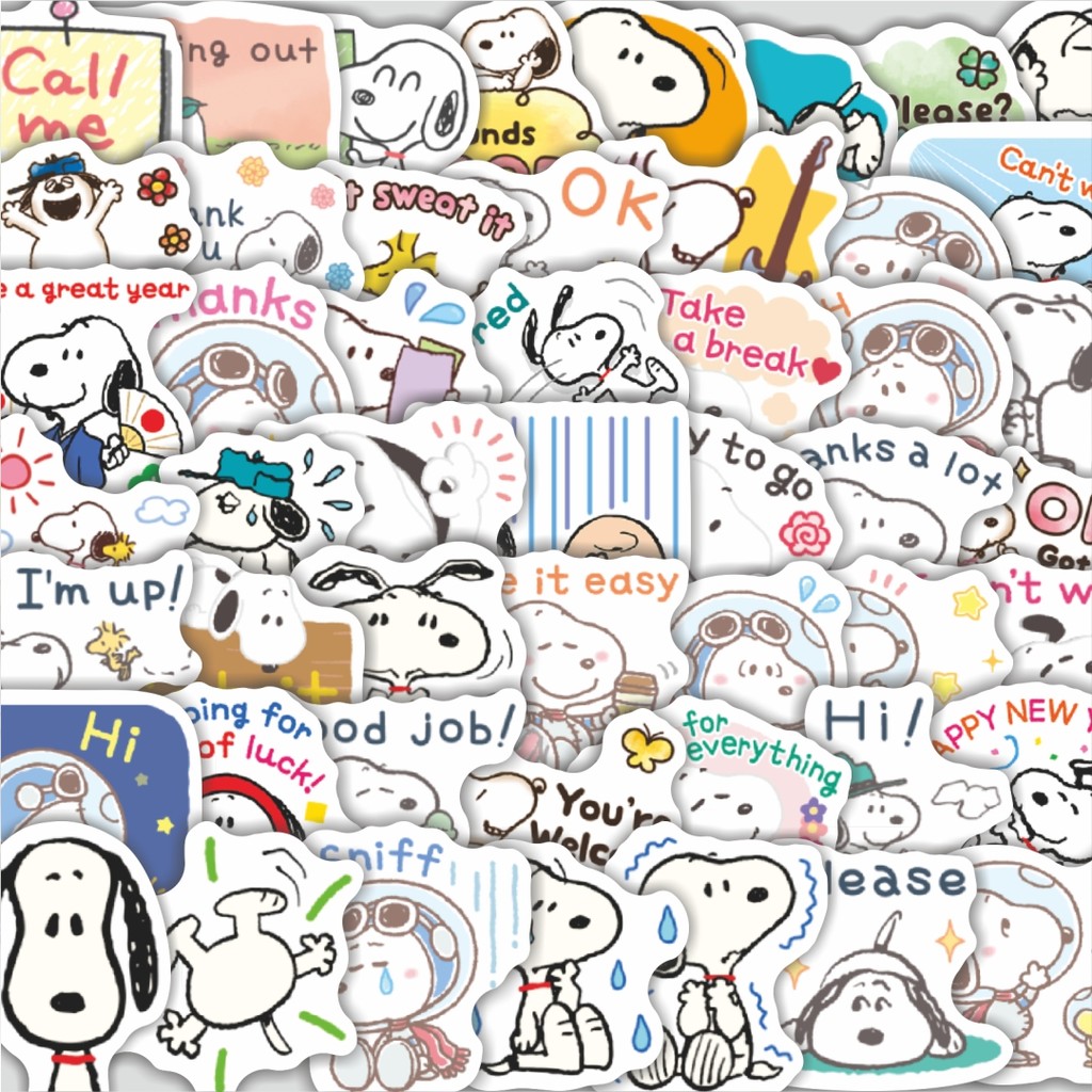 

Stiker Cutting Pack Stiker Kartun Snoopy V41 Isi 100Pcs Series Aesthetic Lucu Keren Untuk Koper Bahan Vynil
