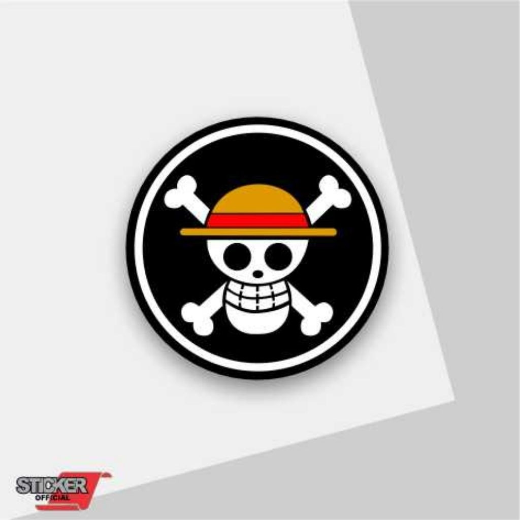 Logo stiker luffi anime one piece, anime, luffi, one piece, hp, motor
