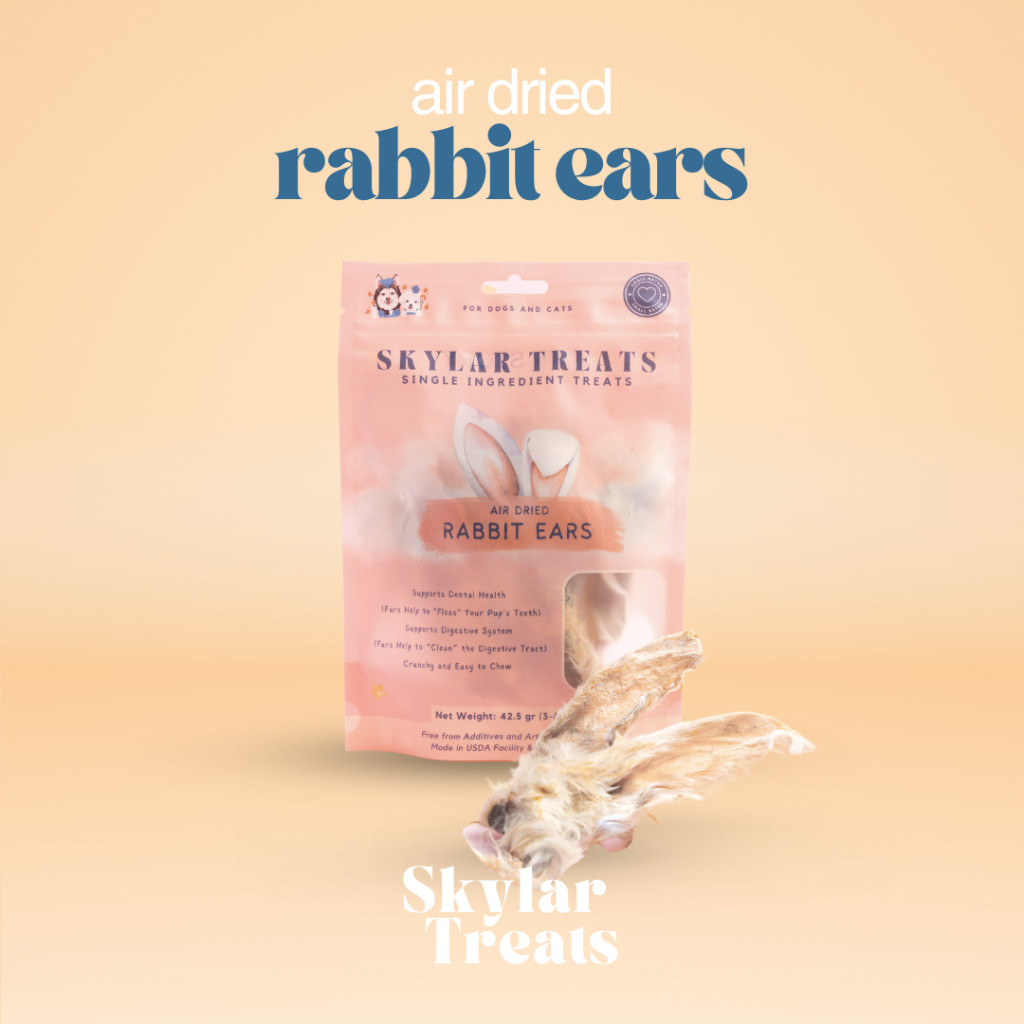 SKYLAR TREATS Rabbit Ears - Snack Anjing Kucing Premium - Telinga Kelinci