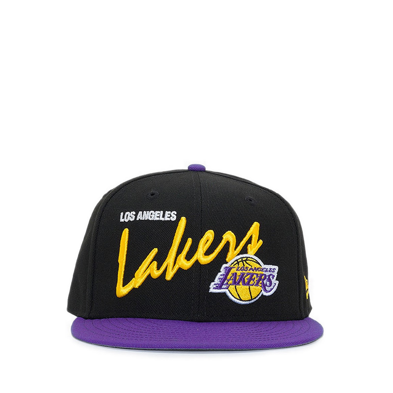 New Era 950 Q424 NBA Vintage Script LA Lakers Men's Cap - Black