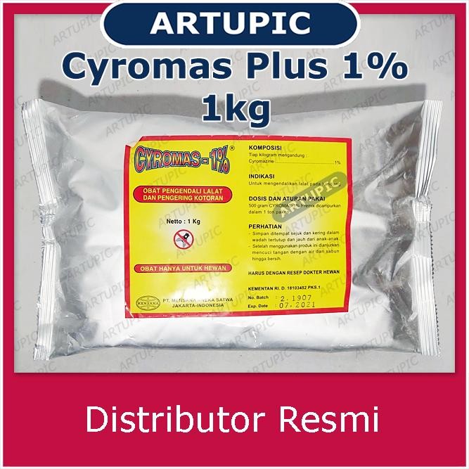 PROMO  CYROMAS 1% PLUS 1 kg Obat Pengendali Lalat Larva Pengering Kotoran