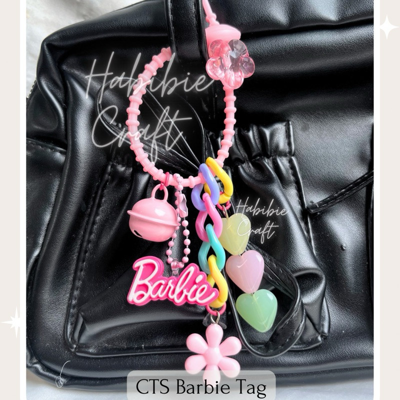 PROMO.. Key Chain Barbie Series by Habibie Craft Gantungan Kunci Boneka Tas Handphone Hape HP Pink P