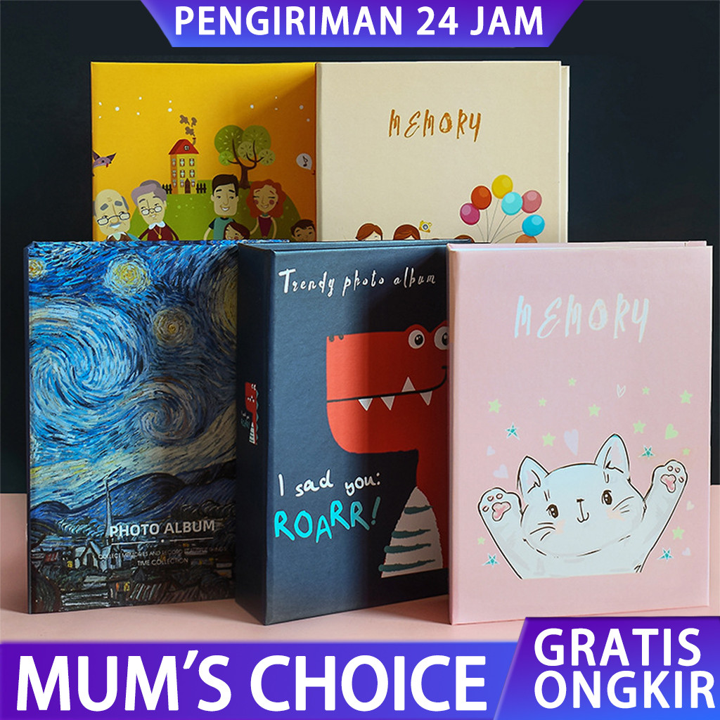 BUKU ALBUM 4R ISI 200 FOTO Murah Tempat Photo PHOTOBOOK Kenangan Wedding