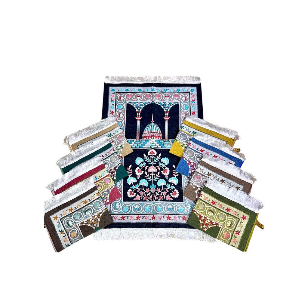 GROSIR 1KODI, Sajadah Traveling Premium Tebal Ukuran 70×110,Oleh² Haji Dan Umroh