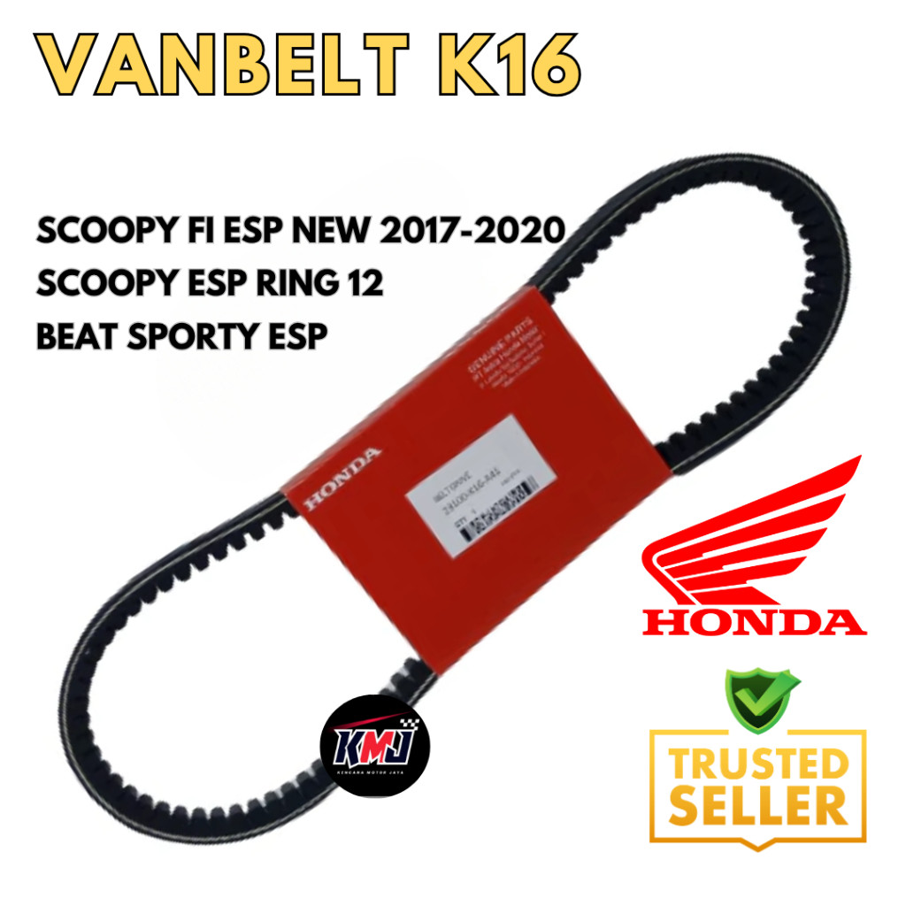 23100-K16-A41 Vanbelt Only V-Belt Scoopy FI ESP New Scoopy ESP Ring 12 Beat Sporty ESP Original Hond