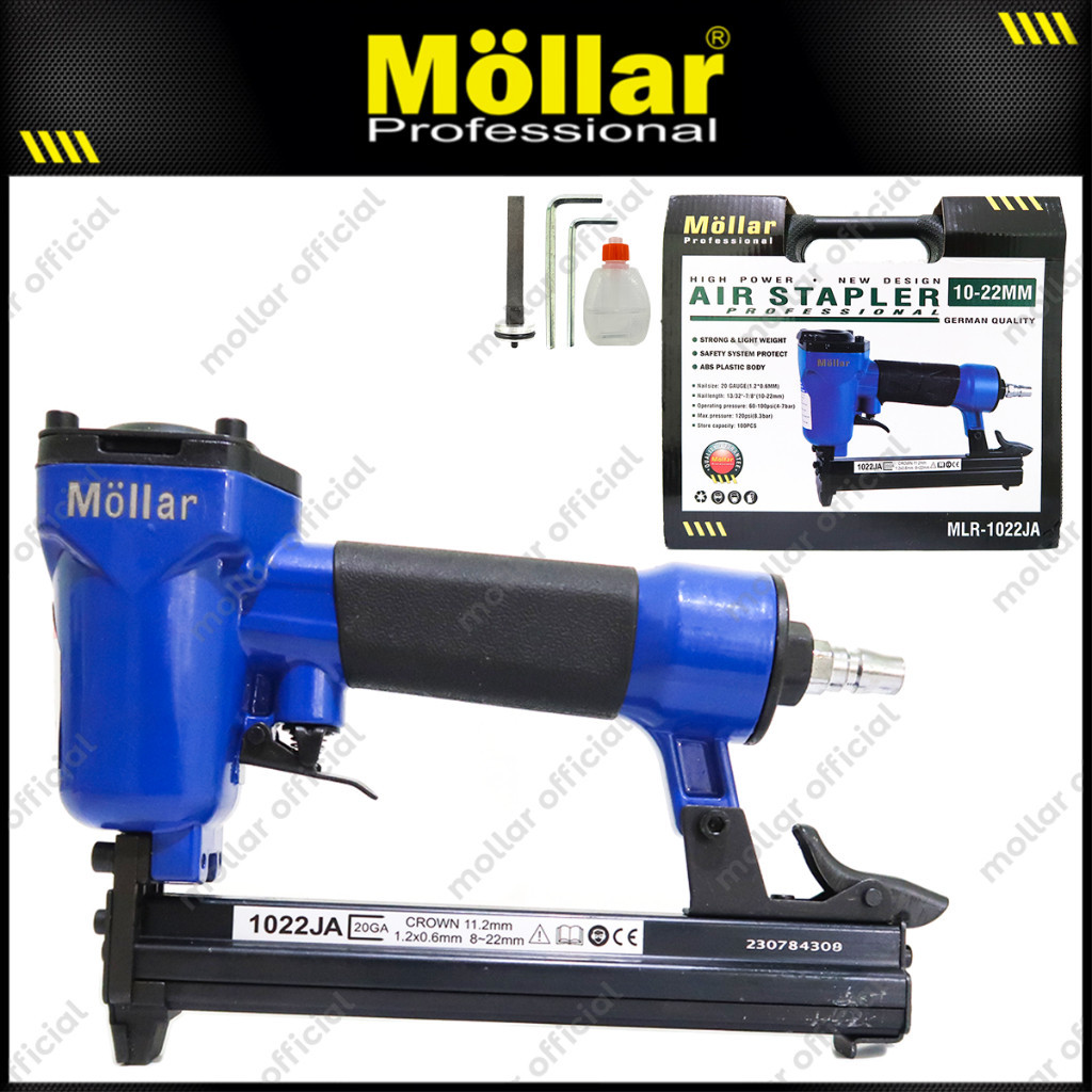 Mesin Staples Paku Tembak U 1022JA MOLLAR / Air Nailer Model U Paku Tembak Angin Kompresor Stapler