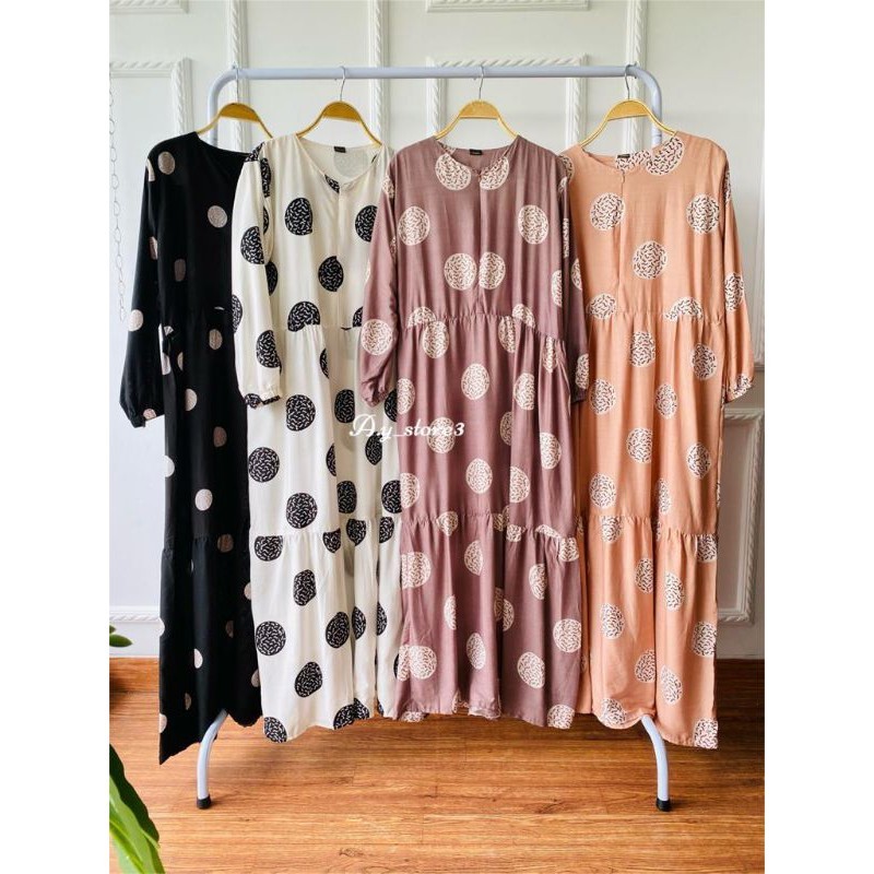 POLKA MAXY RAYON VISCOSE // GAMIS POLKADOT