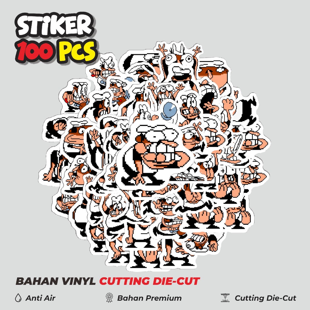 

Terbaru! 50 pcs Pizza T Pepi V2 Dekorasi Lucu Kreatif untuk Notebook, Skateboard, HP