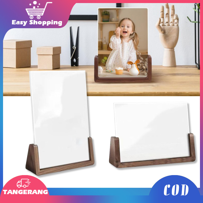 

Tempat Menu Berdiri Standing Menu Holder A4 Stand Menu Cafe Wood Sign Holder Stand Menu Display