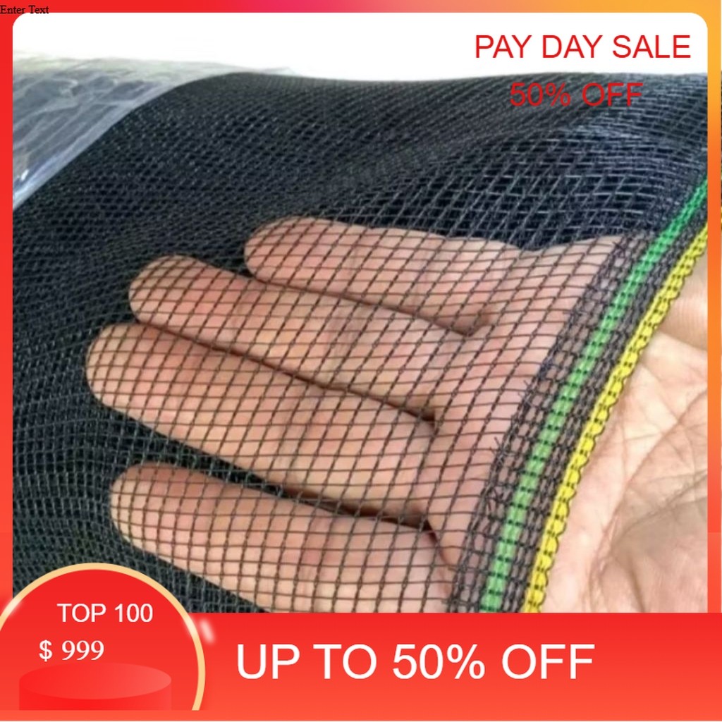 waring hitam, jaring pagar ayam/ternak, pagar tanaman dll.lebar 120cm