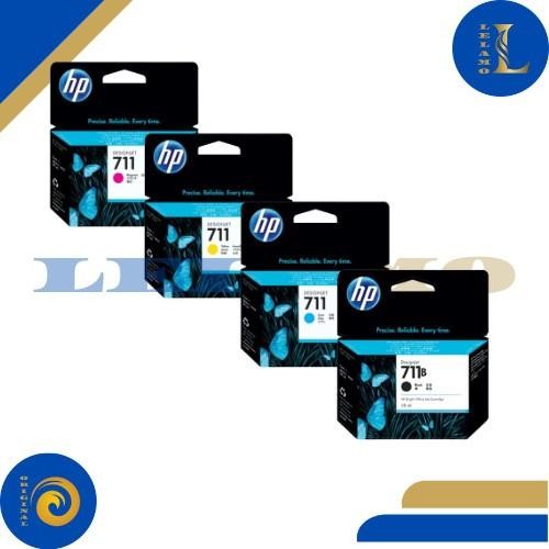 Tinta HP 711 / 711B (Black 38ml, C, Y, M) Original for Printer HP Designjet T120 | HP Designjet T520