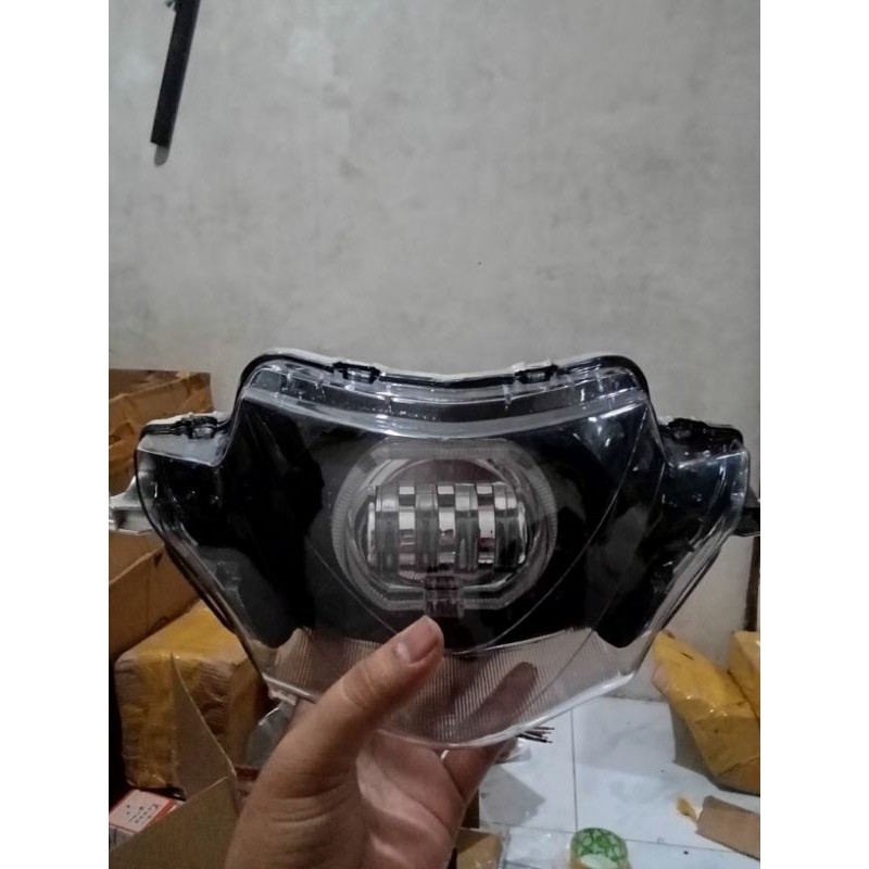 Reflektor Lampu Depan Supra X 125 Lama Plus Lampu Biled Daymaker