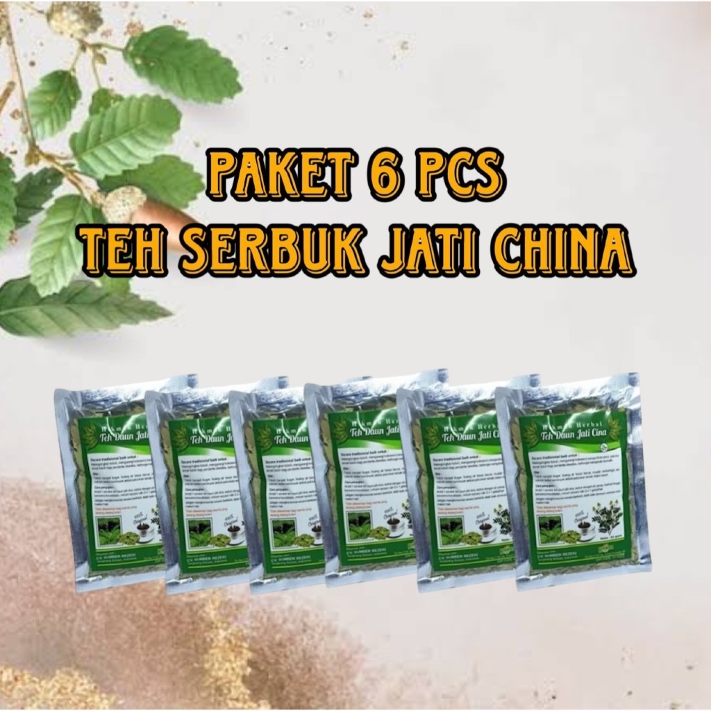 

Paket 6 Pcs Teh Serbuk daun Cina Teh Herbal Hijau Kesehatan Teh Pelangsing Penurun Berat Badan Pelancar BAB asli