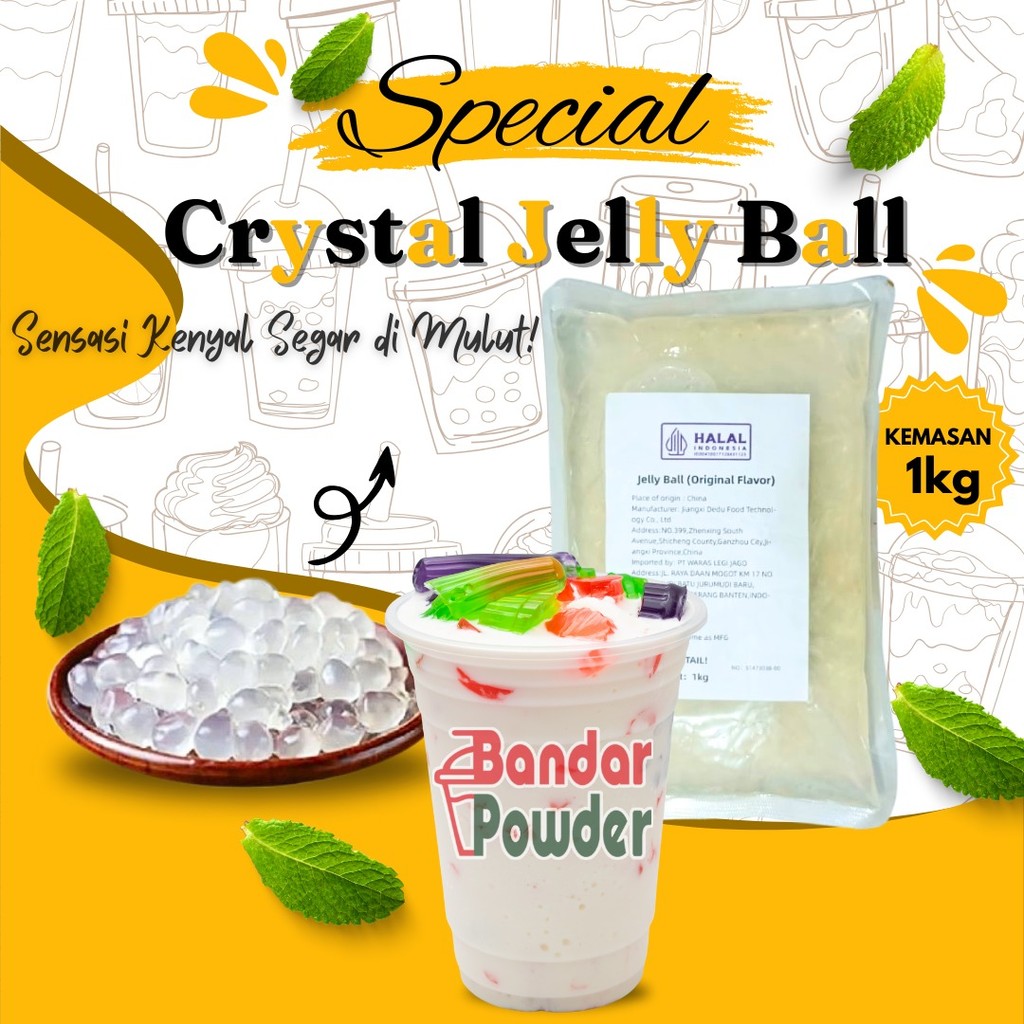 

Jelly Boba Original/Bening 1000gr - Kristal Jelly Ball