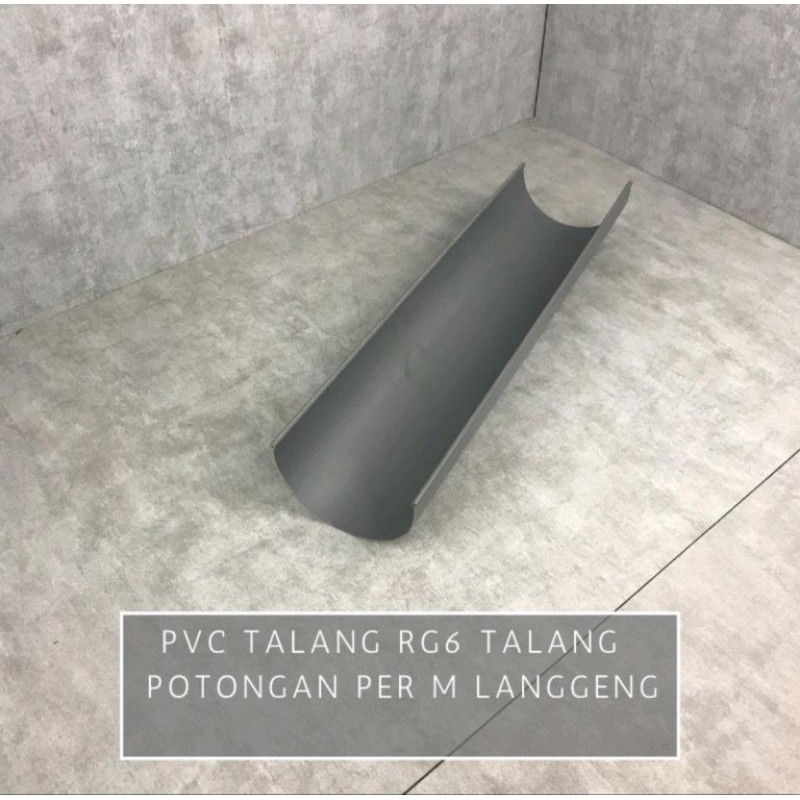 [SA7] Talang Air Oval PVC Talang Pipa HR RG 6" 6 Inch Per Meter