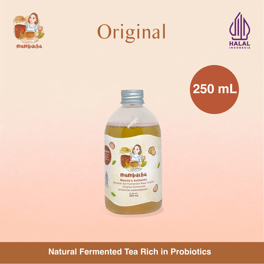 

Kombucha Teh Fermentasi Original Mambucha 250ml