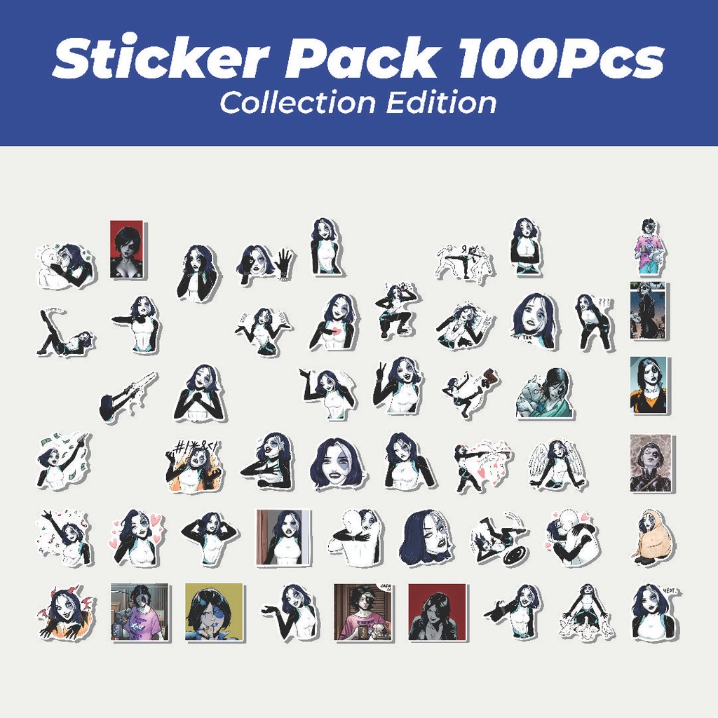 

Hot Stiker Domino Girls Lucu Anti Air Stikers Berperekat Waterproof Sticker Decal Buat Motor Helm Buku Journal Koper Casing HP Laptop Botol Minum