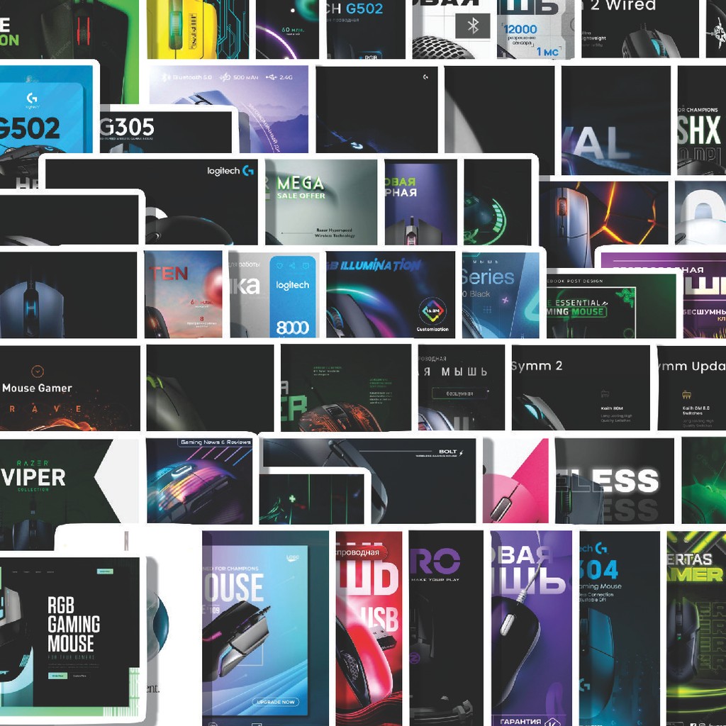 

Stiker Cutting Pack Stiker Poster mouse Isi 100Pcs Series Aesthetic Lucu Keren Untuk Koper Bahan Vynil