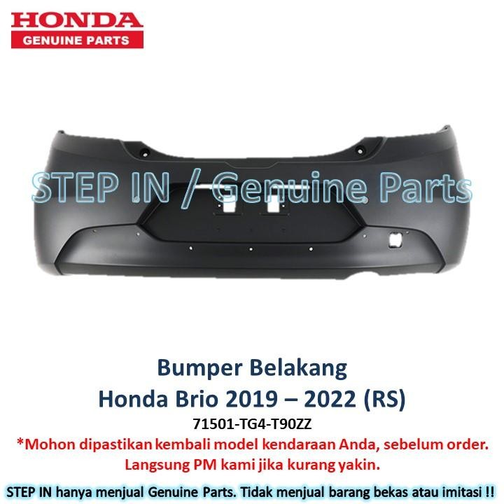 Bumper Bemper Belakang Honda Brio RS S E 2016 2017 2018 2019 2020 2021 2022 original Baru