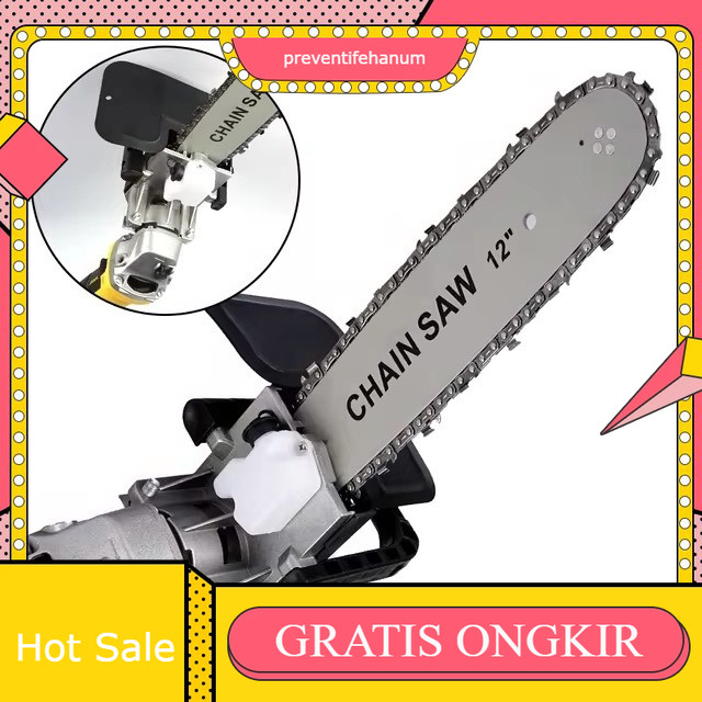Adaptor Chain Saw Electric Chain Saw BEST PRODUK Gergaji Listrik Senso Mini Adaptor Gergaji Gurinda 
