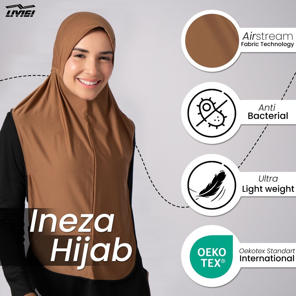 Livigi - Ineza sport hijab - Kerudung Olahraga