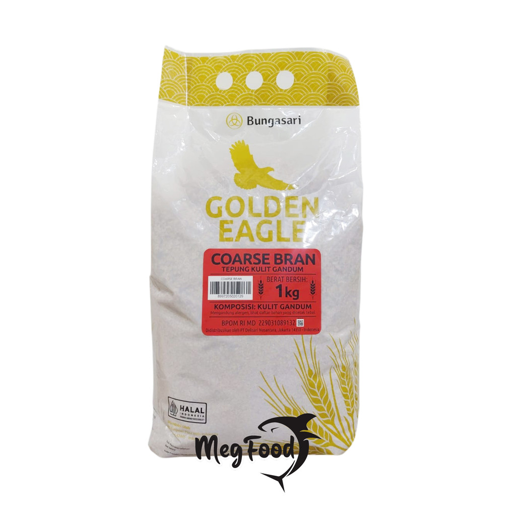 

Bungasari Golden Eagle Coarse Bran / Tepung Kulit Gandum 1 Kg