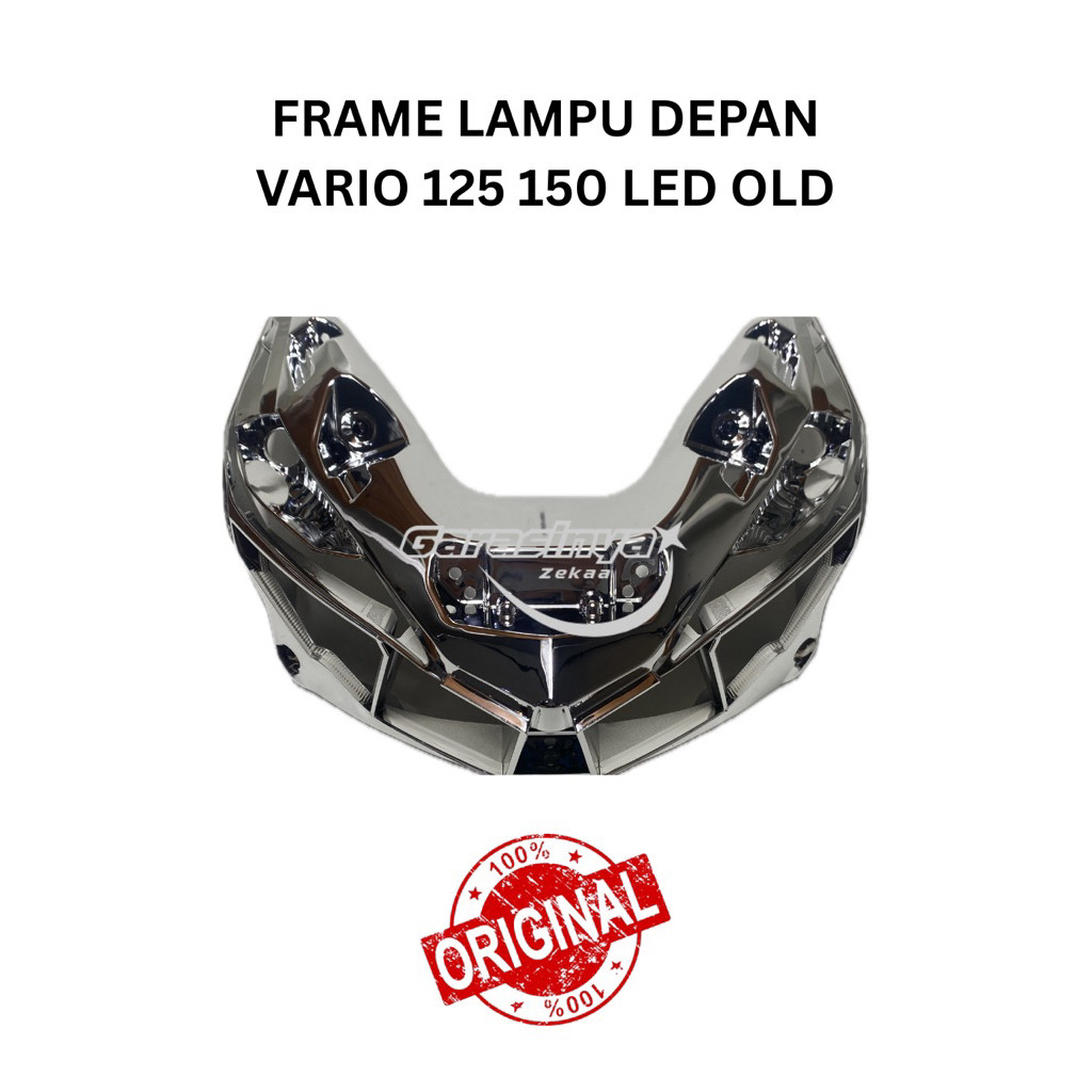 Frame Depan Frame Tempat Alis Reflektor Headlamp Lampu Depan Chrome Vario 125 150 Vario Led Old 2015