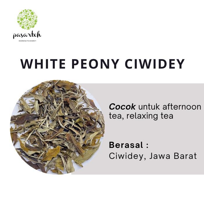 

pasarteh White Peony Ciwidey | White Tea | Bai Mu Dan | Teh Putih | Tea | Teh Indonesia - 50 gram