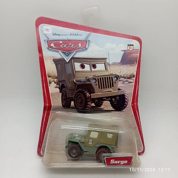 MAINAN... Disney Pixar Cars Desert Edition Sarge Mattel 2005 Diecast 1:55