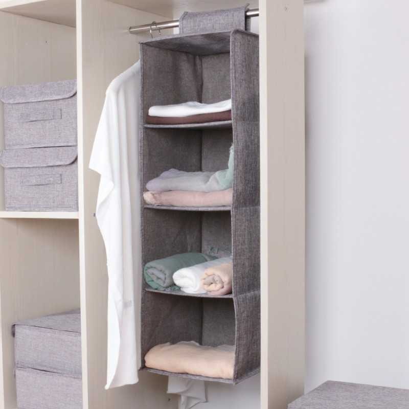 Rak Gantung Lemari Baju Shelf Closet Wardrobe Storage Box / Rak Gantung Baju Lemari Pakaian Tempat P
