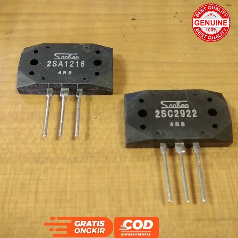 SATU SET TRANSISTOR FINAL SANKEN 4RB 2SA1216 2SC2922 SA 1216 SC 2922