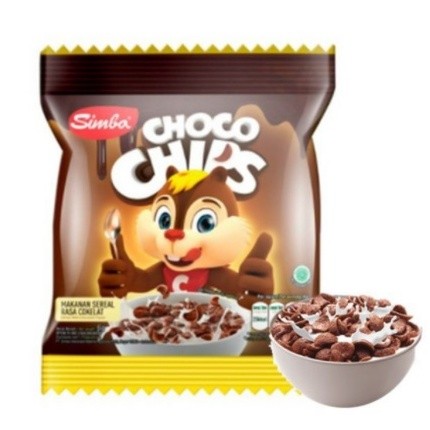 SIMBA CHOCO CHIPS 6 gr SEREAL COKLAT GRAM SNACK CEREAL CHOCOCHIPS MAKANAN RINGAN CEMILAN ANAK GROSIR