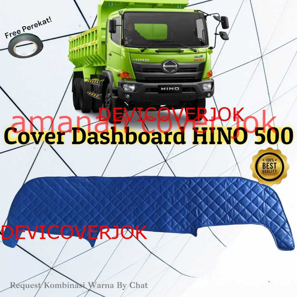Cover Alas Dashboard Hino 500 Lohan Ranger Pelindung Dasbor Mobil Kulit Variasi Aksesoris Interior