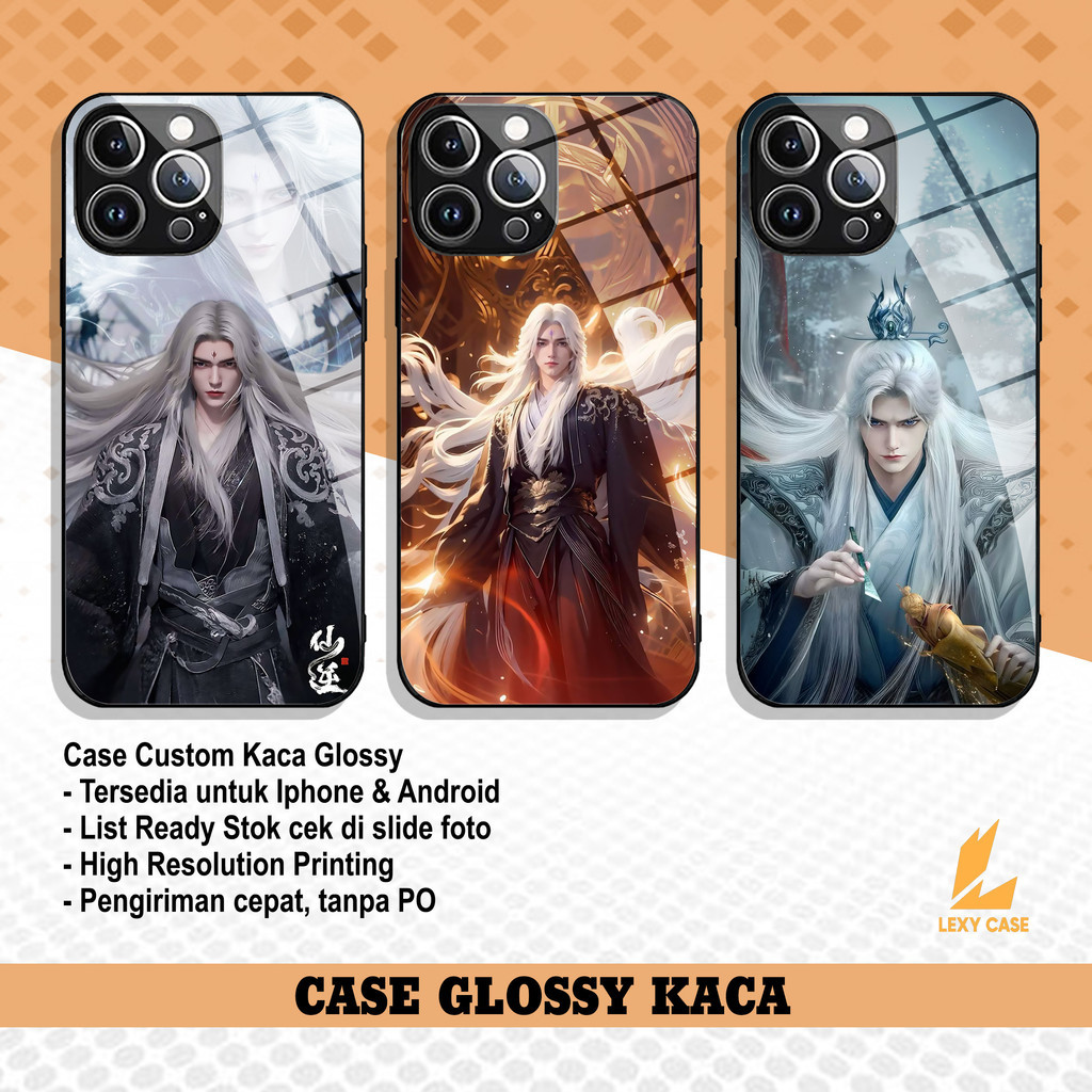 Case Itel RS4 S25 A70 A50 A80 G118X Wang Lin Dong Hua Casing Kaca Glossy Premium Quality Softcase Gl