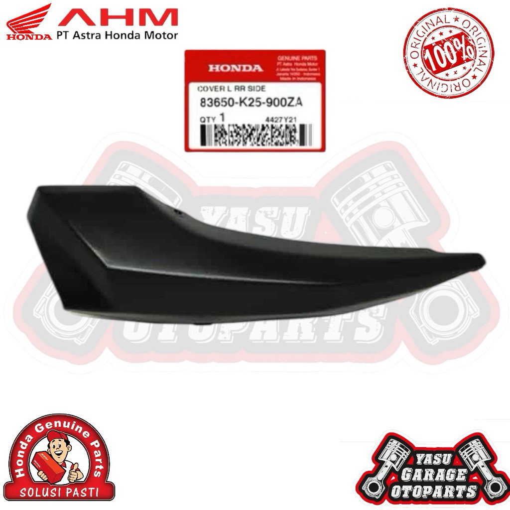 83650-K25-900ZA Cover L RR Side Sambungan Cover Body Kiri Beat Fi K25 2012 - 2016 ORI 83650K25900ZA