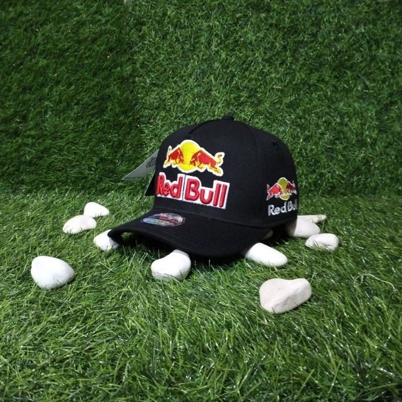 Topi Baseball RedBull F1 Hitam Pria Wanita Full Tag Premium