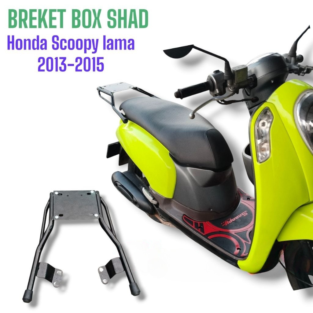 Breket box shad Honda Scoopy lama 2013 2014 2015 2016