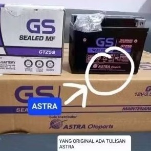 LYNNE.SHOP AKI MOTOR GS ASTRA ACCU KERING MOTOR BEAT VARIO MIO AKI GTZ5S GS ASTRA OTOPARTS ACCU KERI