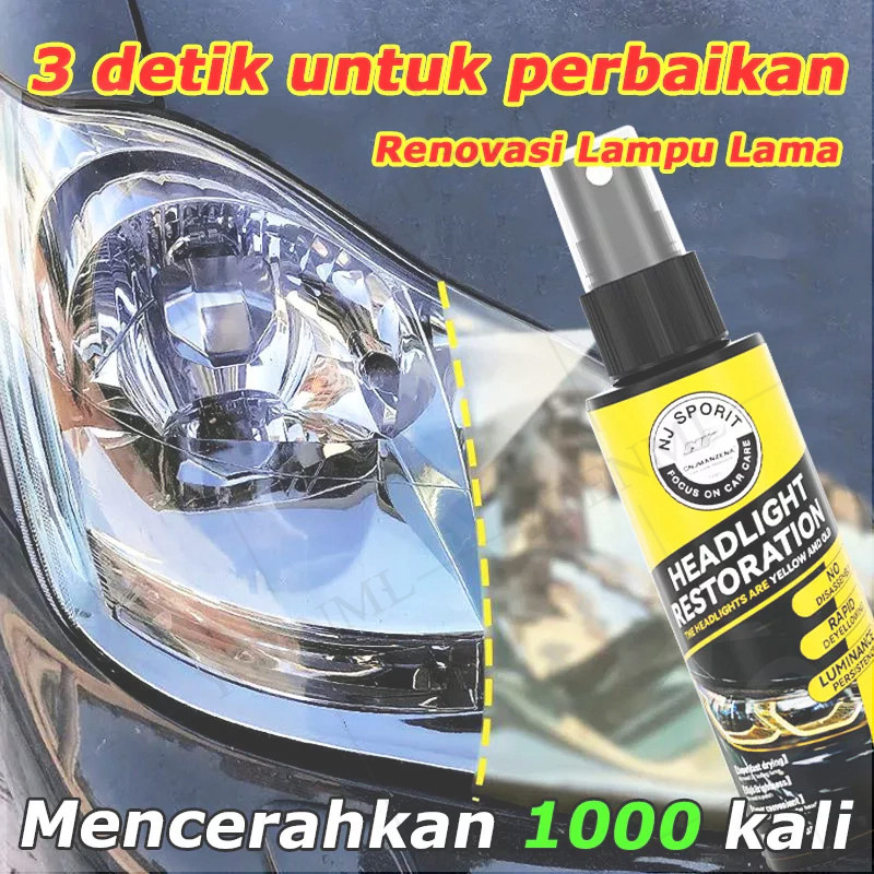 Headlight Restored / Pengkilap Mika Lampu / Headlamp Polish/Pembersih Kaca Lampu Mobil Kusam / Headl