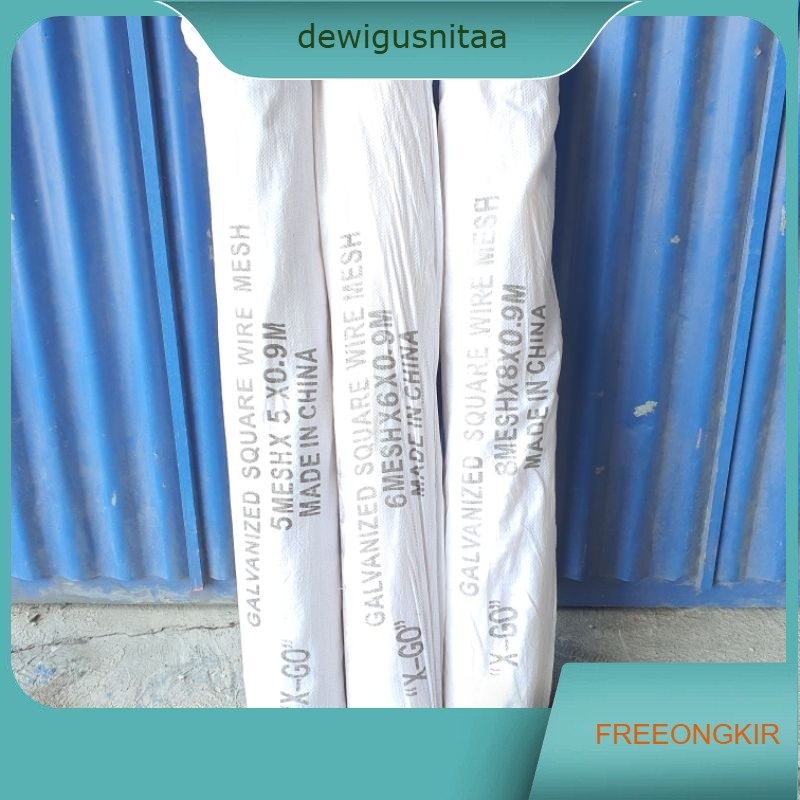 Kawat Ram Ayakan Pasir Halus Galvanis Putih Wire Mesh 5x5 6x6 8x8 X-GO XGO