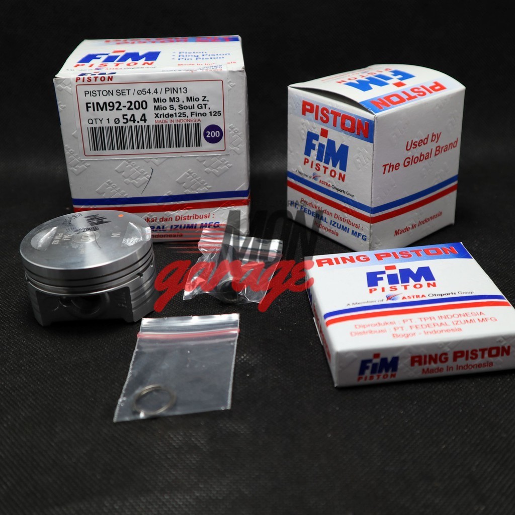 PISTON KIT ATAU SEHER KIT FIM92 MIO-125, MIO M3 KIT FIM