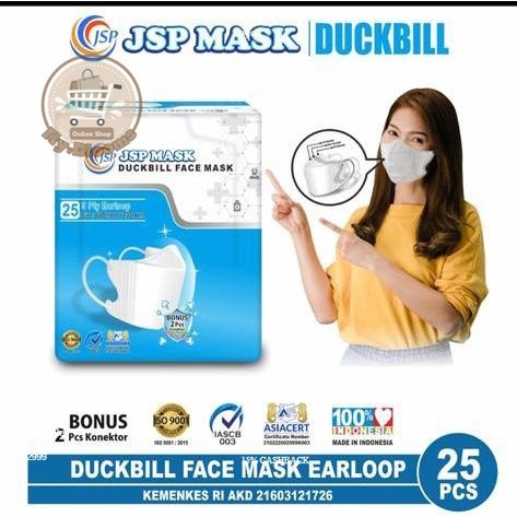 MY BLOOMS - MASKER DUCKBILL JSP SM 10 ISI 25/ MASKER DUCKBILL ISI25/ MASKER DUCKBILL JSP