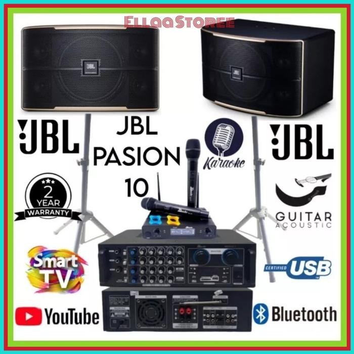 Paket Karaoke Smart Tv Android TV JBL 10 Inch Amplifier Bluetooth Mic